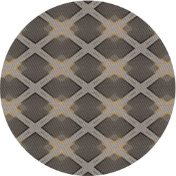 Round Machine Washable Transitional Mocha Brown Rug, wshpat3608