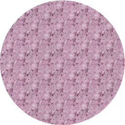 Round Machine Washable Transitional Pink Rug, wshpat3635