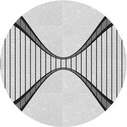 Round Machine Washable Transitional White Smoke Rug, wshpat3653