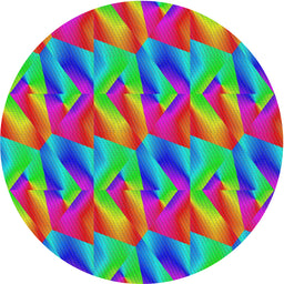 Round Patterned Violet Red Pink Modern Rug, pat3670