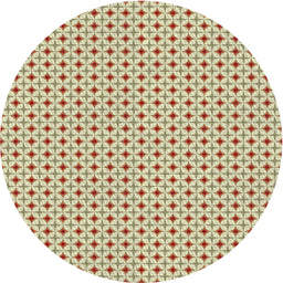 Round Machine Washable Transitional Light Brown Rug, wshpat3673