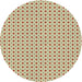 Round Machine Washable Transitional Light Brown Rug, wshpat3673