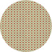Round Patterned Light Brown Novelty Rug, pat3673