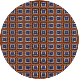 Round Machine Washable Transitional Rose Dust Purple Rug, wshpat3700