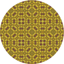 Round Machine Washable Transitional Dark Bronze Brown Rug, wshpat3710