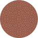 Round Machine Washable Transitional Sand Brown Rug, wshpat3715