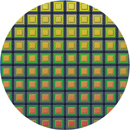 Round Machine Washable Transitional Burgundy Brown Rug, wshpat3722