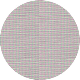 Round Patterned Dark White Beige Novelty Rug, pat3733