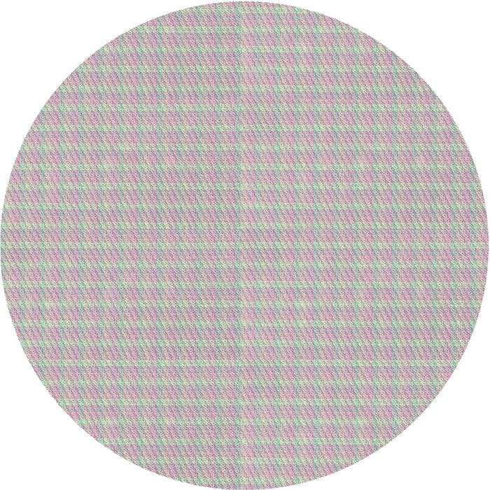 Round Patterned Dark White Beige Novelty Rug, pat3733
