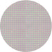 Round Patterned Dark White Beige Novelty Rug, pat3733