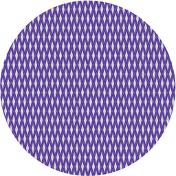 Round Patterned Purple Novelty Rug, pat373