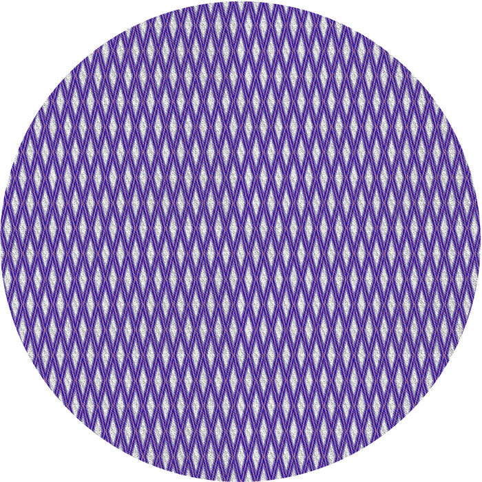 Round Patterned Purple Novelty Rug, pat373