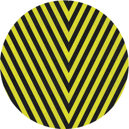 Round Machine Washable Transitional Midnight Gray Rug, wshpat3768