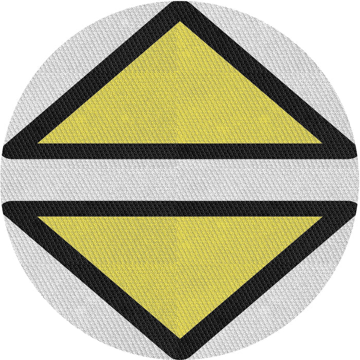 Round Machine Washable Transitional Carbon Gray Rug, wshpat3772