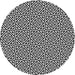 Round Patterned Light Gray Novelty Rug, pat3788