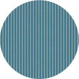 Round Machine Washable Transitional Teal Green Rug, wshpat378