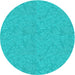 Round Machine Washable Transitional DarkTurquoise Green Rug, wshpat3790