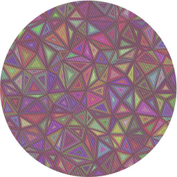 Round Machine Washable Transitional Dark Raspberry Purple Rug, wshpat3810