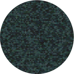 Round Patterned Black Novelty Rug, pat3817