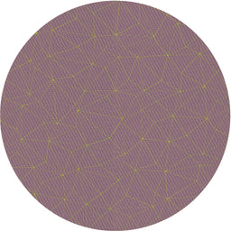 Round Patterned Purple Novelty Rug, pat3821