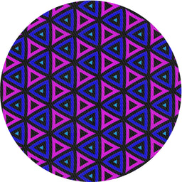 Round Patterned Bright Purple Modern Rug, pat3826