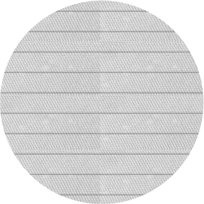 Round Patterned Dark Gray Novelty Rug, pat3835