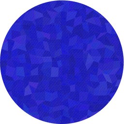 Round Machine Washable Transitional Blue Rug, wshpat3836