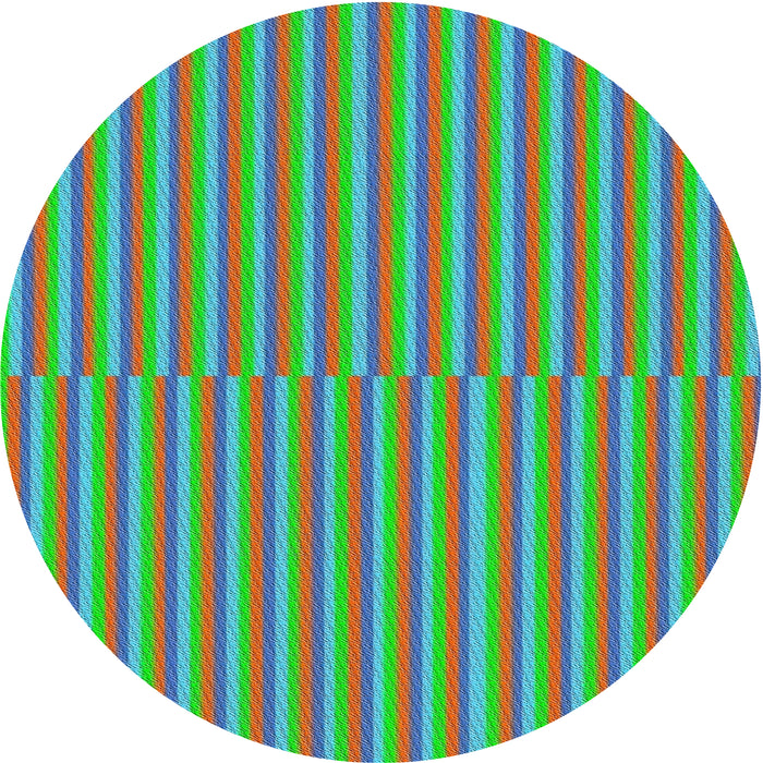 Round Patterned Purple Novelty Rug, pat3839