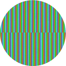 Round Machine Washable Transitional Viola Purple Rug, wshpat3839