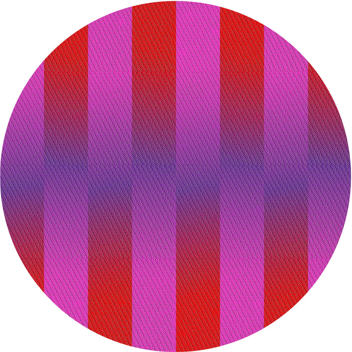 Round Patterned Crimson Purple Novelty Rug, pat3841