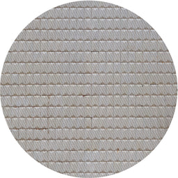 Round Patterned Gray Novelty Rug, pat3855