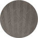 Round Patterned Mocha Brown Novelty Rug, pat3862