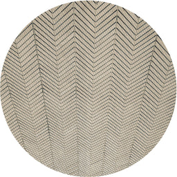 Round Machine Washable Transitional Wheat Beige Rug, wshpat3864
