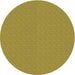 Round Machine Washable Transitional Dark Yellow Green Rug, wshpat3871