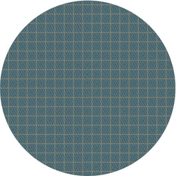 Round Machine Washable Transitional Dark Blue Grey Blue Rug, wshpat3883