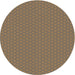 Round Patterned Light Copper Gold Novelty Rug, pat3889