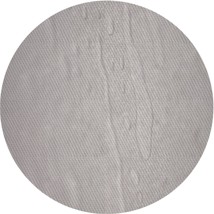 Round Patterned Granite Gray Novelty Rug, pat3932