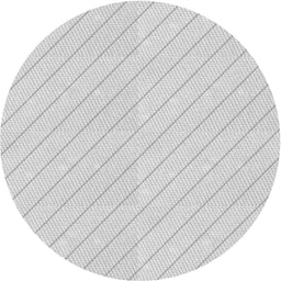 Round Machine Washable Transitional Dark Gray Rug, wshpat3936