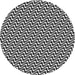 Round Patterned Light Gray Novelty Rug, pat3938