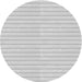 Round Machine Washable Transitional White Smoke Rug, wshpat393