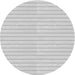 Round Patterned Off-White Novelty Rug, pat393