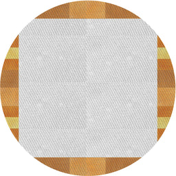 Round Machine Washable Transitional Bronze Brown Rug, wshpat3954