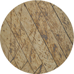 Round Machine Washable Transitional Red Brown Rug, wshpat3958