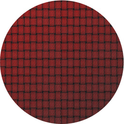 Round Machine Washable Transitional Brown Red Rug, wshpat3961