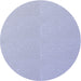 Round Machine Washable Transitional Lavender Blue Rug, wshpat3986