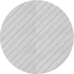 Round Patterned Dark Gray Novelty Rug, pat399