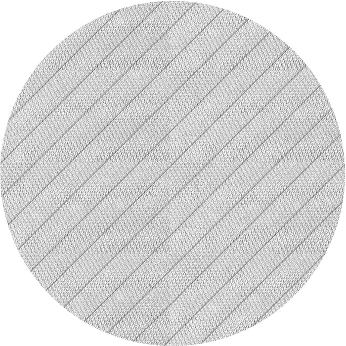 Round Patterned Dark Gray Novelty Rug, pat399
