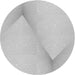 Round Patterned Off-White Novelty Rug, pat423