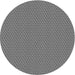 Round Machine Washable Transitional Charcoal Black Rug, wshpat462