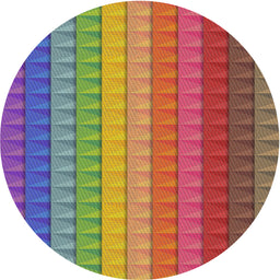 Round Machine Washable Transitional Brown Rug, wshpat46